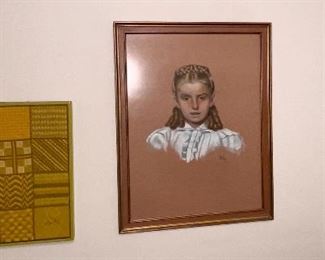 needlepoint, Chalk Drawing