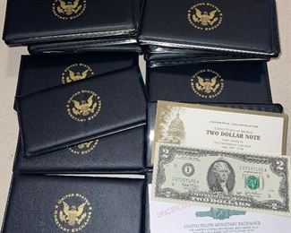 Uncirculated 2.00 Bills Two Dollar Bill