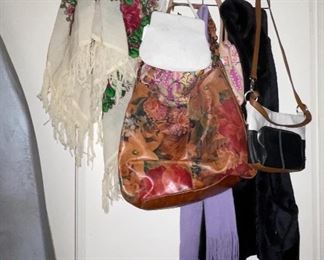 Variety  of Purses and Scarves