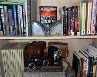 Egypt Book, Civilization Books, Bell Howell 8 mm Camera, Binoculars  