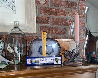 Bird Books, Agate Bookends 