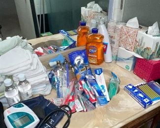 blood Pressure machines, Toothbrushes, Hand Soap