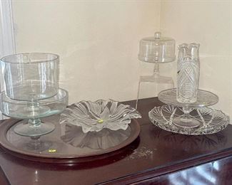 Variety of Vintage and Newer Glassware and Crystal
