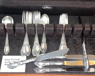 King Richards Towle Sterling Silver Flatware / Silverware Set