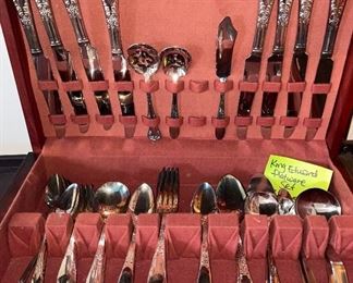 King Edwards  Silver-plate Silverware / Flatware Set