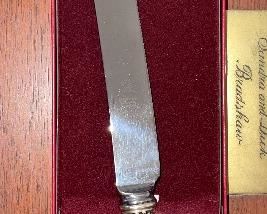 Gorham Sterling Silver Lily Cake / Bread Knife