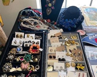Earrings and Pins, More Necklaces 