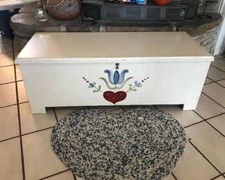 Painted Blanket Box