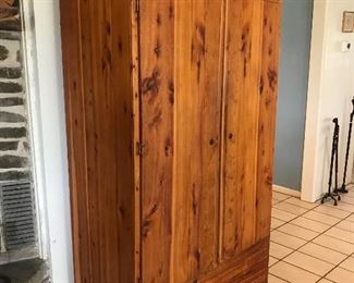 One of two Cedar Wardrobes