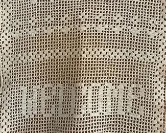 Antique crocheted lace