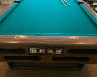 Vintage Brunswick Wellington pool table, already disassembled and ready to transport