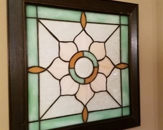 Framed stained glass