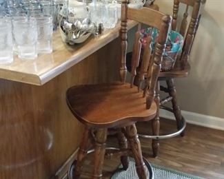 Two matching bar chairs