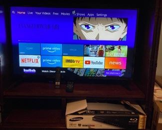 Insignia 39 inch Smart TV and Samsung Smart Blu Ray