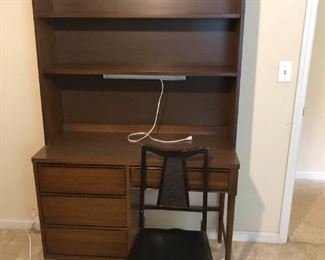Pacemaker Mid Century Modern Desk and Hutch