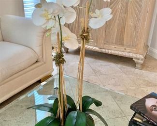 $40 - Artificial orchid. 30"H x 9"D