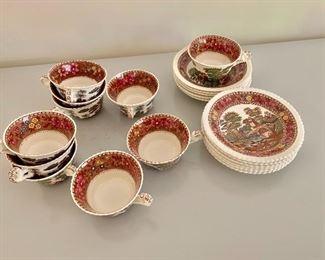 Detail cups and saucers