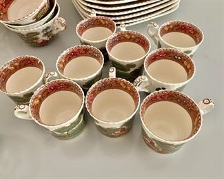 $80 - Lot 8 Spode demitasse cups and saucers. 