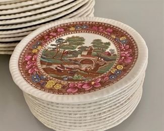 $120 - Lot of 12 Spode Tower bread plates