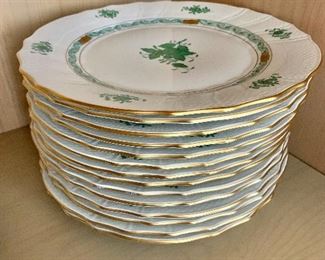 $1400 - Lot of 14 Herend Chinese Bouquet dinner plates