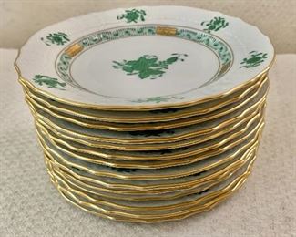 $400  - Lot of 14 Herend Chinese Bouquet #1575 bread & butter plates; 6” diameter