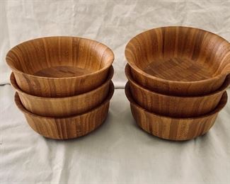 $75 - Set of 6 Crate & Barrel serving bowls - 7"D