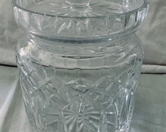 $60 - Waterford "Lismore" Bisquit Jar; approx 6” H