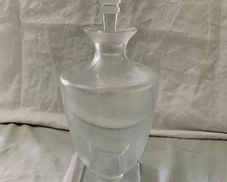 $250 - Lalique Argos decanter; approx 12” with stopper