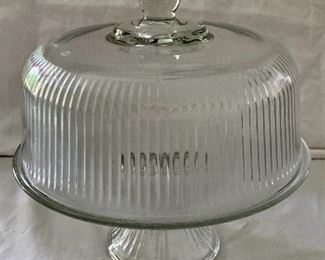 $45 - Cake stand with dome