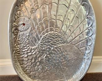 $160 -Arthur Court Turkey Platter; 24” x 18”