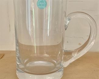 $295 - Lot of 6 Tiffany Crystal Beer Mugs - New With Tags; 5.5"H