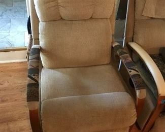 Upholstered / Wood Recliner $ 60.00