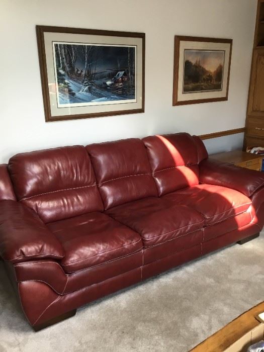 A007 Steinhafels Leather Sofa
