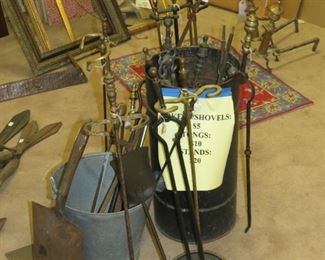 FIREPLACE TOOLS.