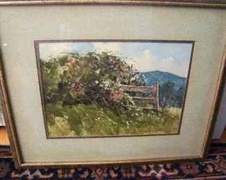 Original watercolor by Lowell Ellsworth Smith A.W.S.