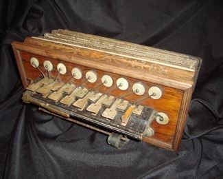 Antique accordion, probably German.