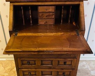 #4 - $450 - Spanish style drop front desk   • 42 high 32 wide 19 deep		