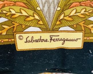 #14 - Salvatore Ferragamo cotton 32” pillows (2) 		$180 set of Two  • 32x32