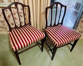 #43 - Pair of Mahogany chairs $150  • 36high 22wide 20deep 
