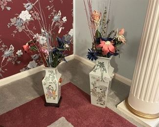 #67 - Two oriental vases $90 & $110