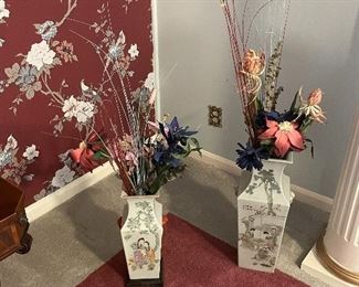 #67 - Two oriental vases $90 & $110