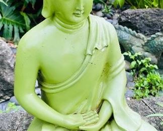 #86 $10 as is Composite Lime green buddha • 20high