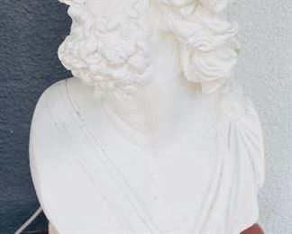 #132 - One of two plaster bust $60 each   • 24 high 
