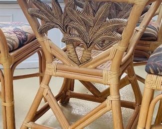 #137 - $299 -Dinette set Bamboo with 6 chairs