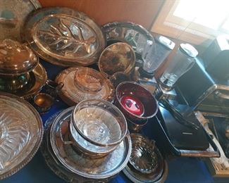 Much silver plate