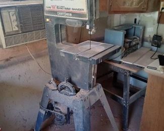 Sears Craftsman 12" Band Saw-Sander With Some Accessories