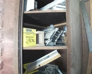 Contents Of Workshop Cabinet 1 Craftsman Sander And More