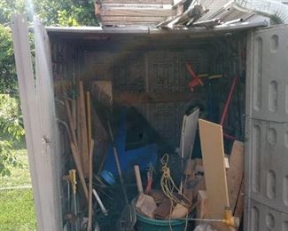 Mega Garden Shed Lot Ladders Hand Tools And Lots More ( Shed Not Included)