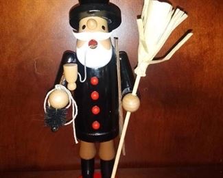 Wood Carved Chimney Sweep Smoker