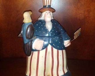 Williraye Studio Uncle Sam Cookie Jar